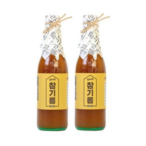 방앗간 참기름 1+1 통참깨 100% 350ml 짠돌이집, 2개, 0.35l