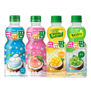 [한번에먹자] 코코팜 300ml 4종 혼합 (피치3개+포도3개+망고3개+화이트요구르트3개) / 총 12개