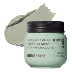이니스프리 수퍼 화산송이 모공 마스크팩 100ml 쿨 민트 초콜릿, 2개, 1개입