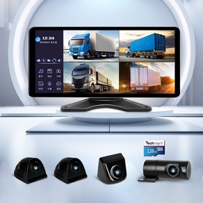 테크먼트 4채널 블랙박스 초고화질 후방카메라 AHD 10.36인치 BSD AI 물체인식 블랙박스 1년 AS, TX10_승용차 SUV, 128GB