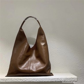 Koean Niche Bucks Leathe2024 New High-end Fashion Leathe Casual Shoulde Tote Bag Women 32*13*21