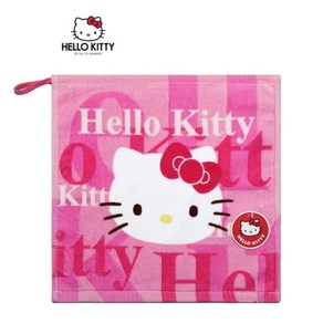 [Hello Kitty] 헬로키티 키티로고 손수건(고리)_50g, 1개