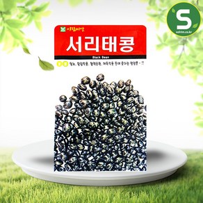 솔림텃밭몰 서리태콩씨앗 30g 서리태콩 검은콩 재래종 콩씨앗