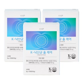 K낙산균 올케어 성인 유산균 프로바이오틱스 미야리산 효능, 3세트, 30회분