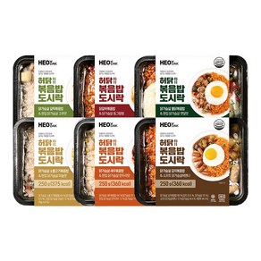 허닭 닭가슴살 볶음밥 도시락 6종 혼합, 02갈릭볶음밥도시락6팩, 6개, 250g