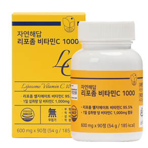 자연해답 리포좀 비타민C 1000, 1박스, 90정