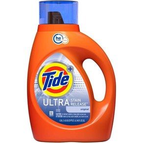 Tide Laundy Detegent Ulta Stain Release 타이드 울트라 스테인 릴리즈 액상 세탁세제 46oz (1.36L), 1.36L, 1개