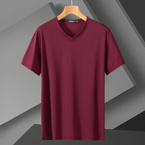 쥬엔리치 4XL-11XL 남자 반팔티 쿨 스판 티셔츠 루즈핏 V넥 캐쥬얼 남성 데일리 T 여름 티