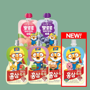 팔도 뽀로로 홍삼쏙쏙배도라지 100ml 20개