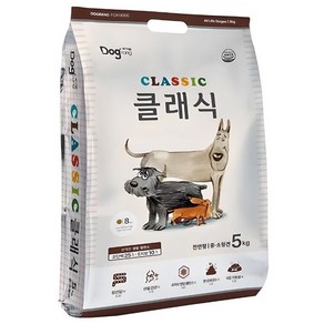 도그랑 클래식 전연령 사료 중소형, 혼합맛, 5kg, 1개