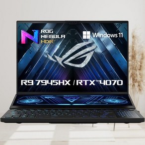 에이수스 ROG 제피러스 듀오 16 라이젠9 라이젠 7000 시리즈 지포스 RTX 4070, Black, 3TB, 32GB, WIN11 Home, GX650PI-NM021W