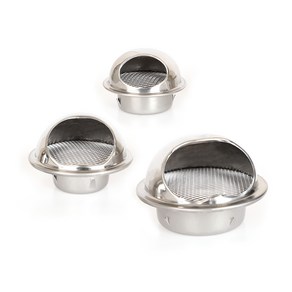 50 65 75 100mm 원형 환기캡 통풍구 환풍구 배기구 건물외벽 스텐 후드캡, 1개