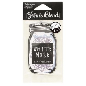 존스 블렌드 화이트 머스크 종이 방향제 John's Blend Pape Ai Feshene White Musk, 1개, 13g