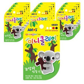 아모스 미니클레이 코알라 만들기 12p, 혼합 색상, 30g, 12개