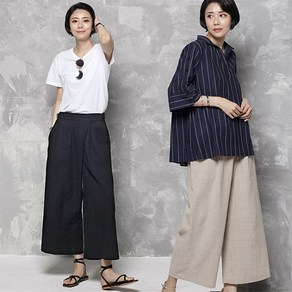 M580 [자체제작] 와이드랩 스타일팬츠