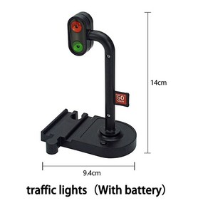 종류의 나무 트랙 액세서리 너도밤나무 철도 노래 기차 장난감 신호등, [07] taffic light C, 1개