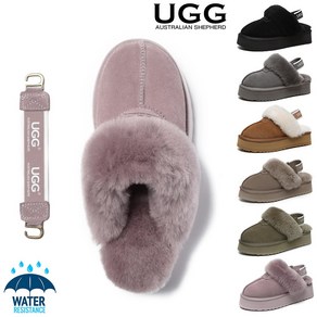 양털슬리퍼 AS UGG 키높이 플랫폼 와플 어그 슬리퍼 밴딩 탈부착