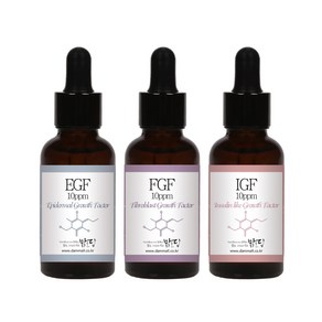 맑을담 EGF FGF IGF 10ppm 3종세트 30ml 앰플 원액, EGF+FGF+IGF 10ppm 30ml, 1세트