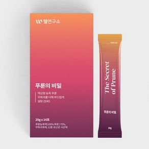 웰연구소 푸룬의 비밀 푸룬스틱, 280g, 2세트