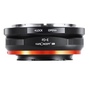 KnF FD-NEX PRO 렌즈변환 어댑터 키논 FD 렌즈 > 소니 E - 바디 - 내부무반사코팅 - Canon FD Lens to Sony E PRO adapte, 1개