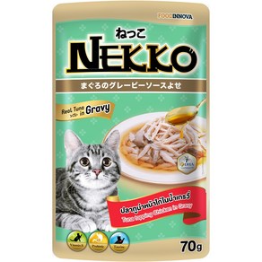 네코 NEKKO 그레이비 참치 토핑 닭고기 70g 12ea(소), 12개