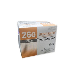 성심 일회용 주사침 100개입 1박스 주사바늘 니들, 100개, 주사침 30G 1/2인치(13mm)