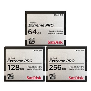 [SanDisk] CFast 2.0 Exteeme Po 525MB/s VPG-130 128GB [SDCFSP-128G], 1개
