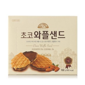 초코 와플 샌드 1박스, 132g, 1개