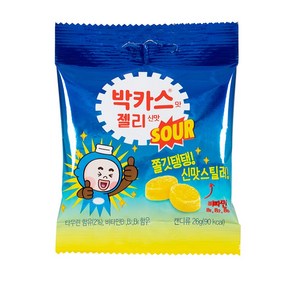 박카스맛 신맛 젤리 비타민 타우린 간편 포켓 간식 26g, 6개