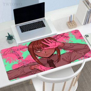 Anime Chainsaw Man Mousepad 사용자 정의 홈 HD 데스크 매트 키보드 패드 Office Anti-slip 게이머 노트북 천연 고무 데스크탑 마우스, [01] Size 260x210x2 mm, [02] 2, 1개