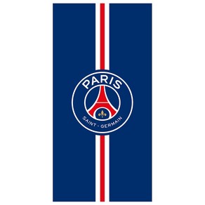 PSG 파리 생제르망 오피셜 스포츠 비치 타월 면 75x150cm, 1개, 클래식