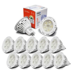 Cityo LED MR16 컨버터 외장형 램프 5W, 10개