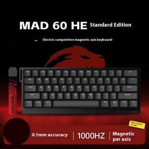 기계식 키보드 MADLIONS MAD 6068HE 마그네틱 스위치 급속 트리거 8K RGB 게이머 발로란트 게임 액세서리 선물