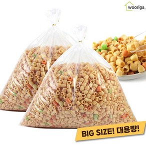 대용량 마카로니 1kg 2봉 뻥튀기 대용량과자 옛날과자