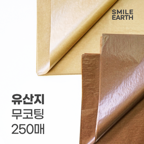 스마일어스 무코팅 유산지 브라운 초코 25x35cm 250매, 1개