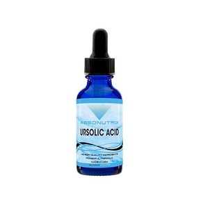 Absonutrix 우르솔산 300mg 118.3ml(4액량 온스) 병 120회 제공량 높은 생체 이용률 빠른 흡수 타사 테스트 GMP 인증 GMO 프리 동물 실험을 하지 않은 제품 미국 제조