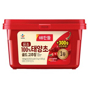 해찬들 원조 태양초 골드 고추장, 1개, 1.8kg