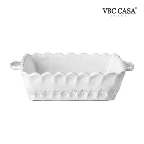 VBC까사 인칸토 레이스 사각 베이킹디쉬 오븐접시, 화이트, 1개