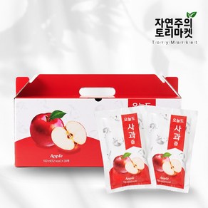 1+1 국내산 사과 100% 무농약 사과즙 사과주스 60팩, 60개입 / 100ml / 60팩, 2개