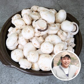 전대표 부여 못난이 양송이버섯 산지직송 ugly white button mushoom, 1개, 1kg