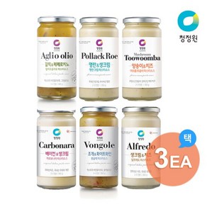 청정원 오일&크림 파스타소스 6종 3개