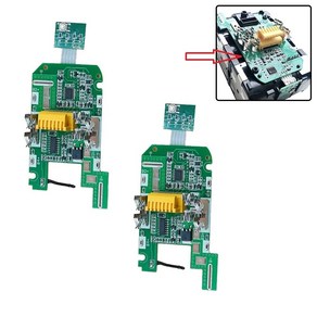 공구 Makita-BL1830 18V 배터리 표시기 충전 보호 회로 보드 전동 리튬 이온 BMS PCB 2 개입