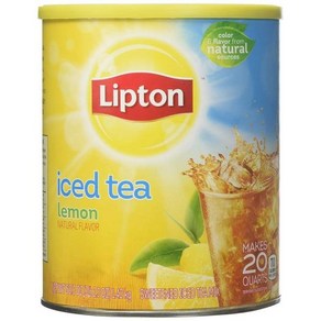 Lipton 아이스 티 레몬 내추럴 맛 1.4kg(50온스) 3개 팩, 1개입