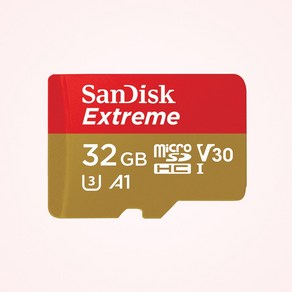 샌디스크 마이크로 SD 카드 익스트림 핸드폰 블랙박스 닌텐도 스위치, 32GB, 1개