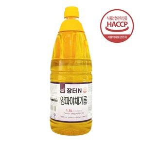 장터엔 양파기름 국산 야채기름 1.5L, 1개