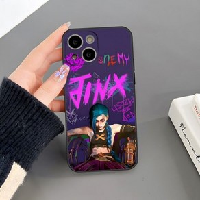 lol 리그오브레전드 아이폰 케이스 핸드폰 Game League of Legends Jinx Phone Case fo iphone 15 Po Max 14 12 13 Mini 1