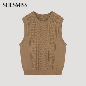[쉬즈미스(SHESMISS)] [쉬즈미스] 백 버튼 니트 베스트_SSKVTO32020_CA