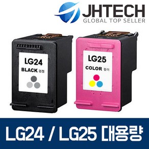 LG24 LG25 잉크 LIP2250 LIP2210 2230 2290 2270 2250C, 1개, LG LIP2290CW 잉크 LG24 XL 대용량 완벽호환 검정