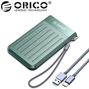 오리코 M25U3 2.5인치 SSD HDD 외장하드케이스 그린, 1개