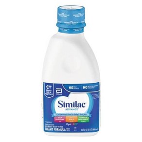 Similac Advance Infant Fomula 씨밀락 어드밴스 인펀트 포뮬러 + 철분 액상 분유, 946ml, 1개, 946ml